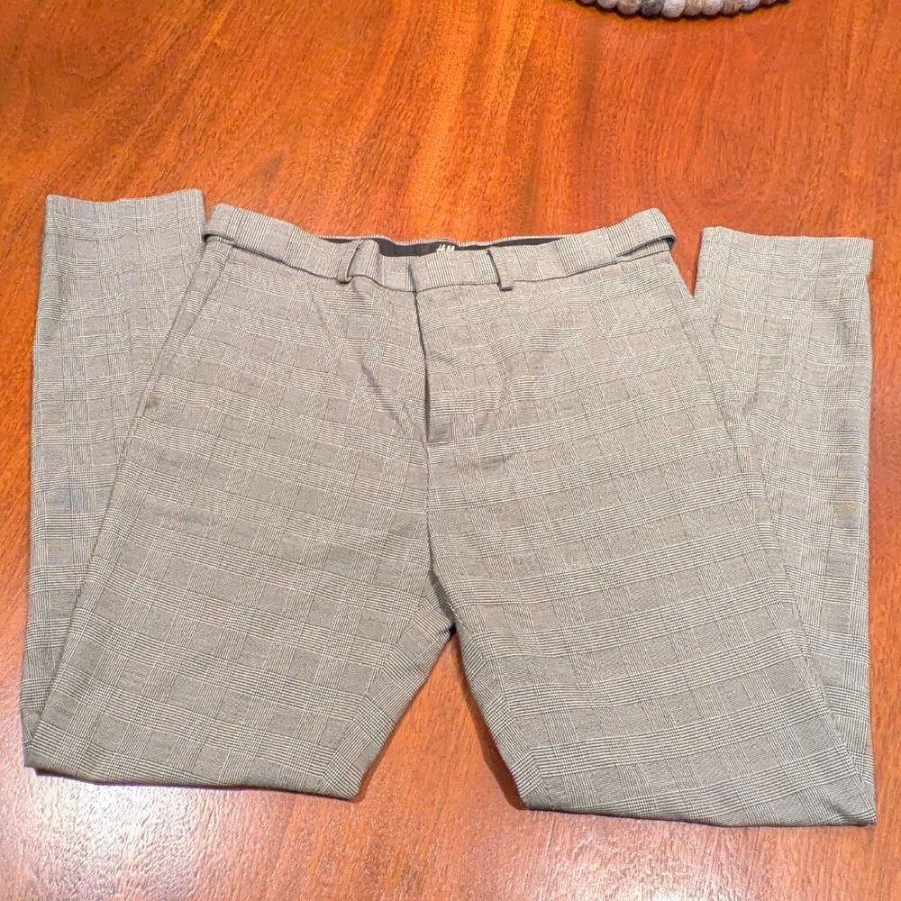 H&M Skinny Fit Plaid Pants